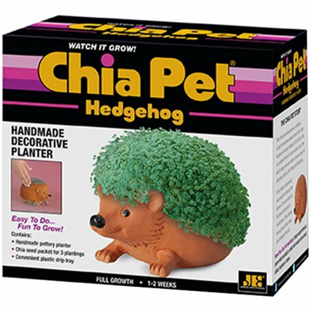 CHIA PET Hedgehog Decorative Planter Clay, Brown 9036671